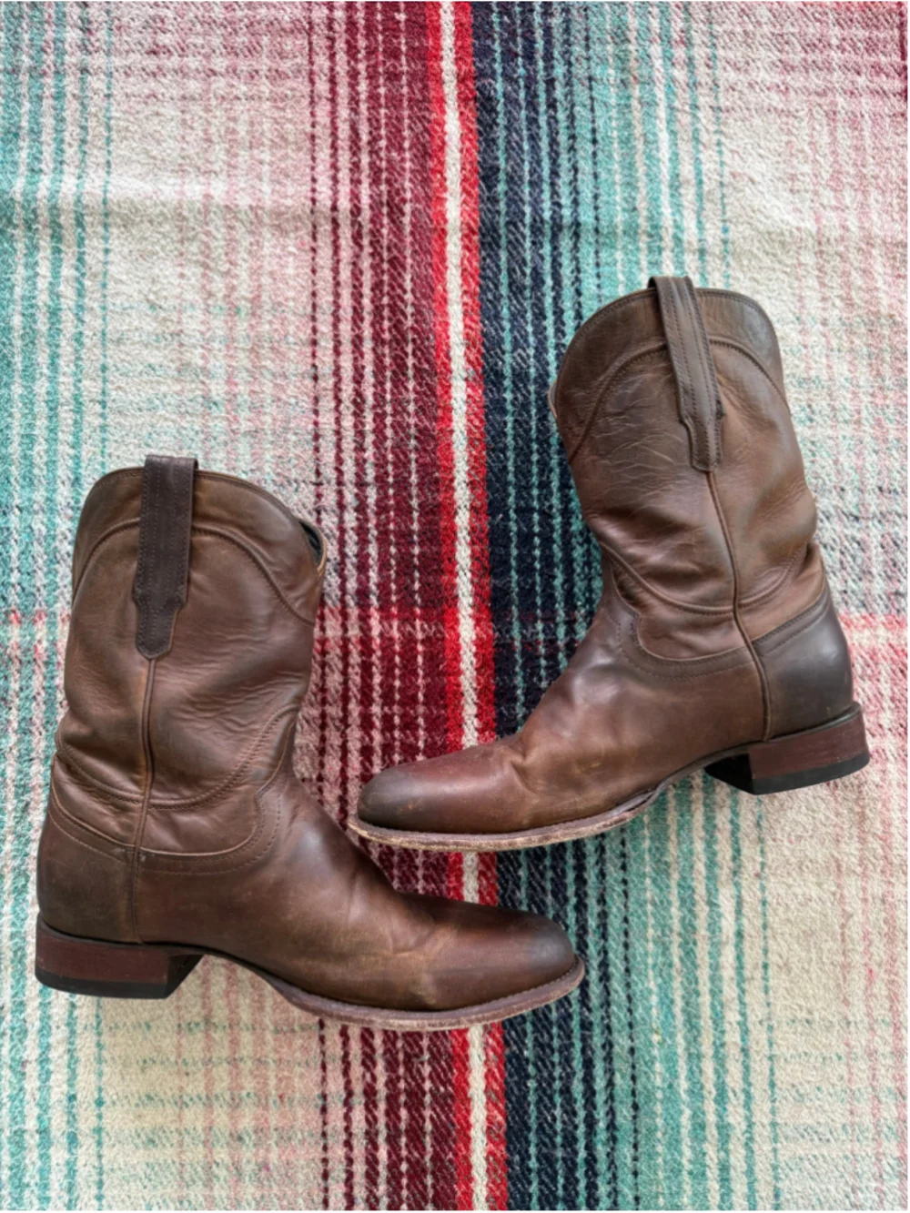 Tecovas Earl Cafe Goat Roper Cowboy Boots 11D